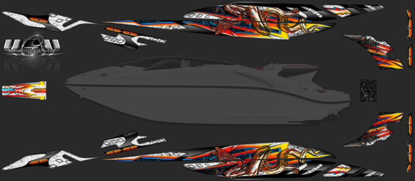 Dragon graphics Seadoo Speedster-200