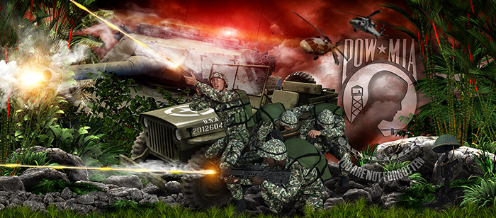 pow mia tailgate graphic