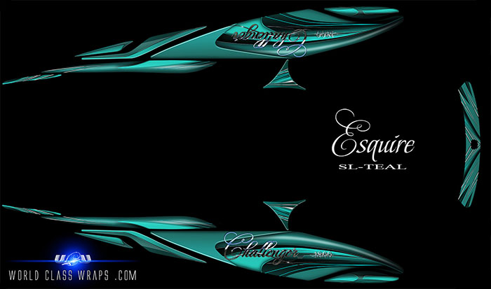 ESQUIRE-SL-SEADOO-CHALLENGER-BOAT-GRAPHICS-TEAL