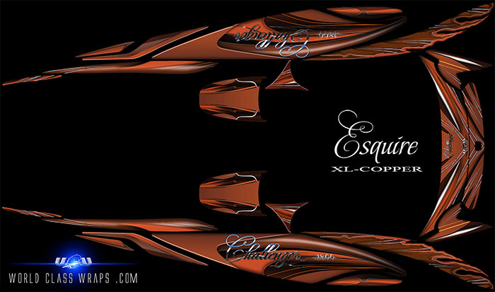 jet boat custom XL Esquire graphics