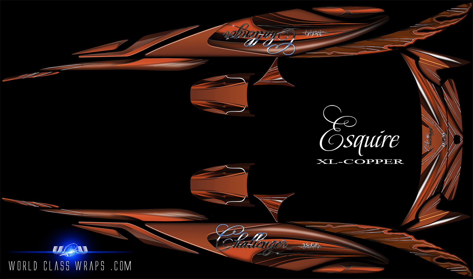 seadoo XL Esquire challenger jet boat graphics