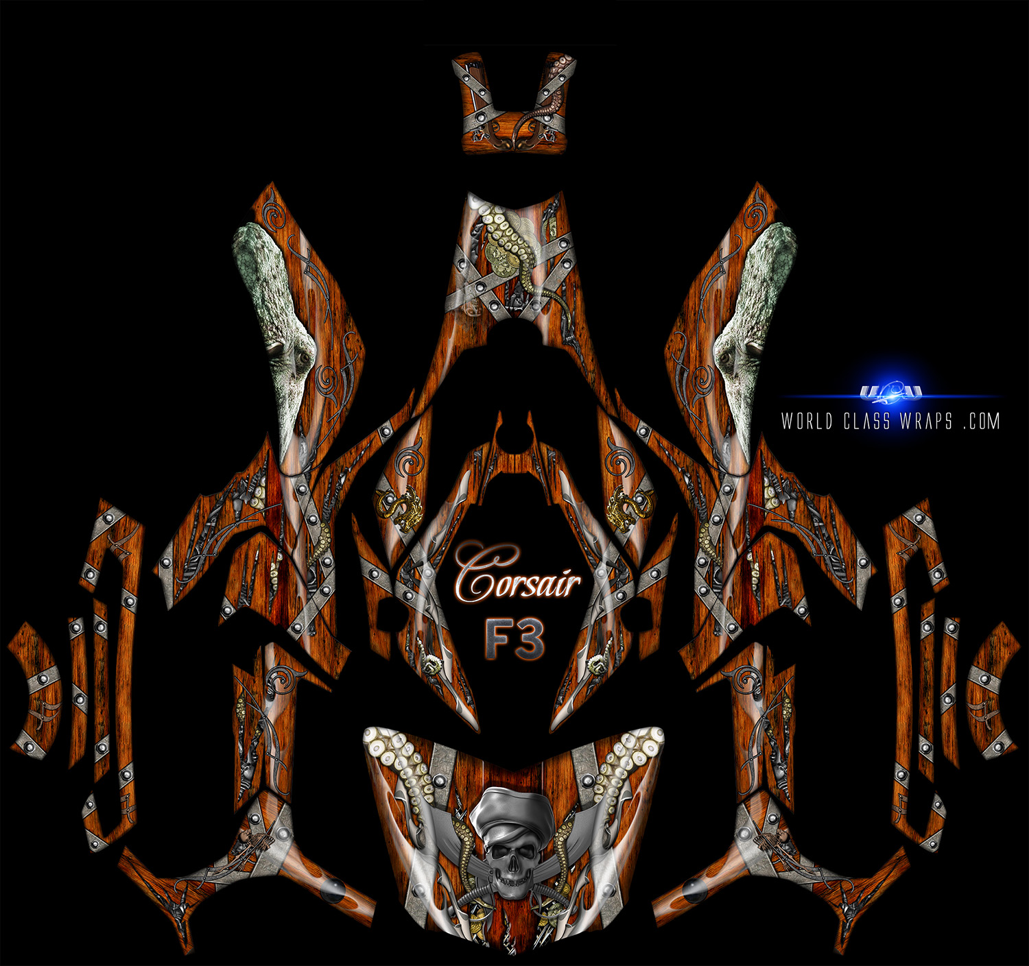 SPYDER F3 PIRAE CORSAIR THEMED GRAPHICS