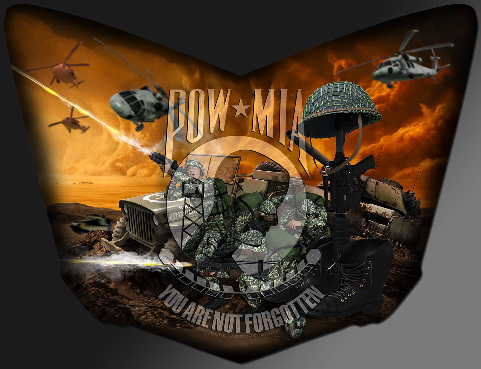 POW MIA SPYDER F3 WRAP