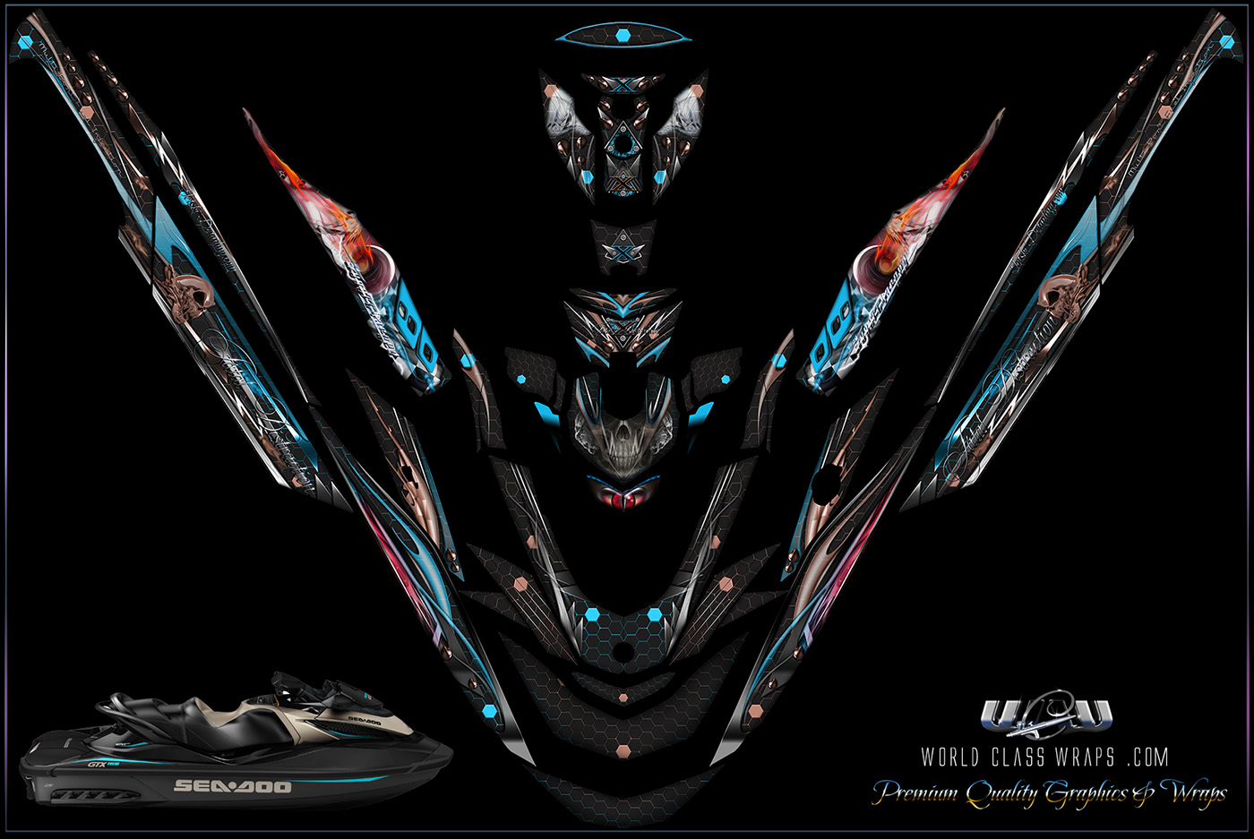 FATAL DISTRACTION SEADOO GTX GRAPHICS