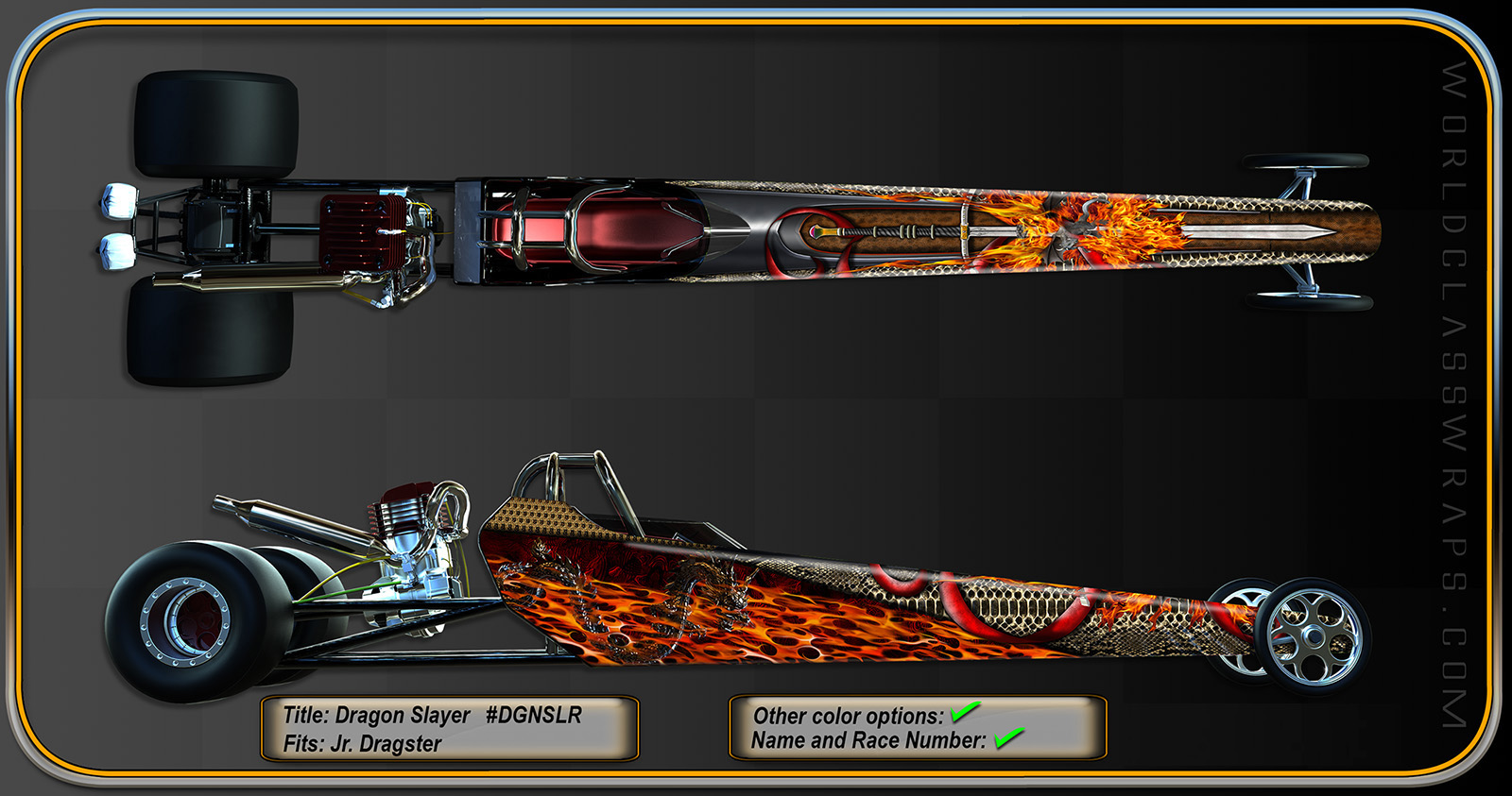 DRAGON SLAYER DRAGSTER WRAP