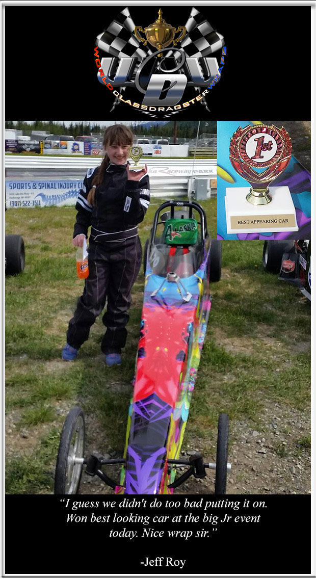 AWARD best looking junior dragster