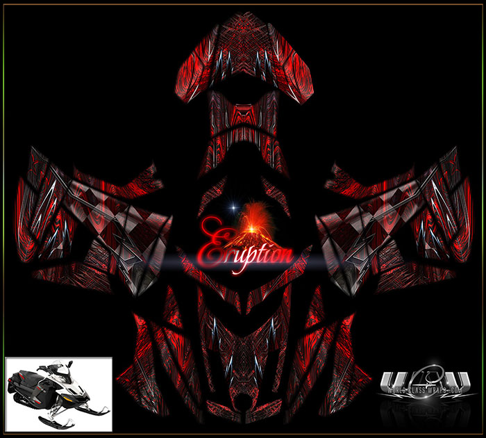 Eruption design for skidoo GSX and GT 1200 models