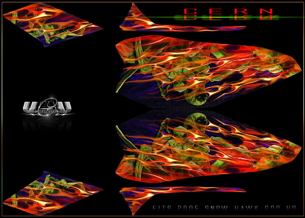 SKIDOO SNOWHAWK CERN GRAPHICS