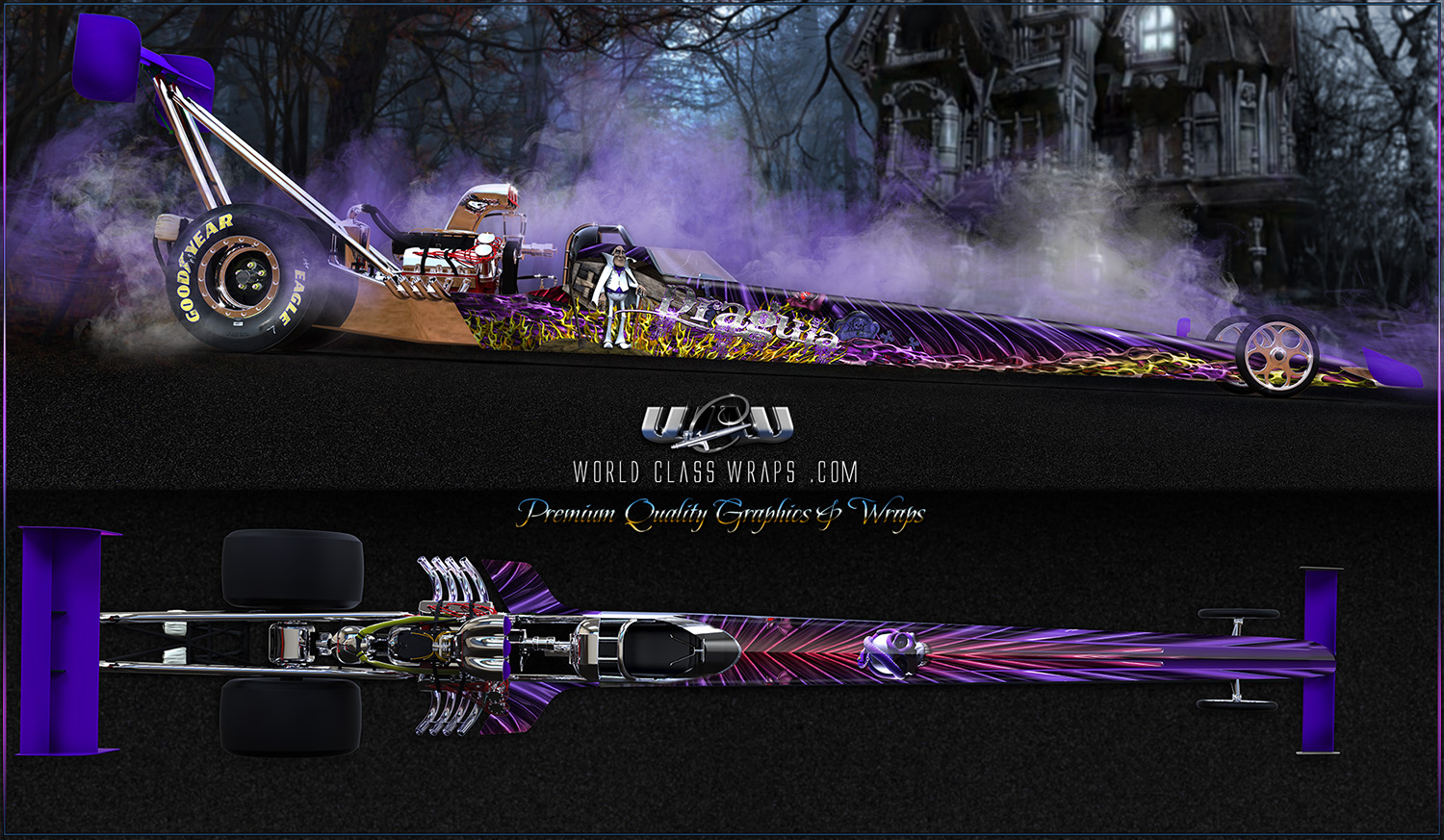 Dragula dragster graphics wrap