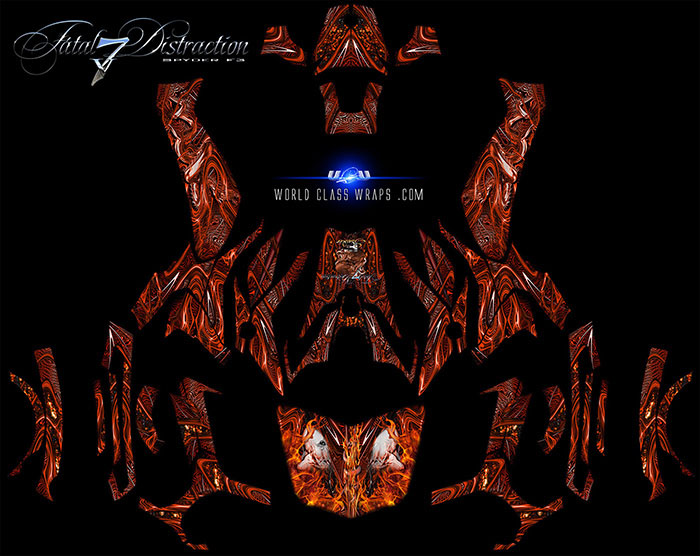 Fatal Distraction v7 wrap for can-am Spyder F3