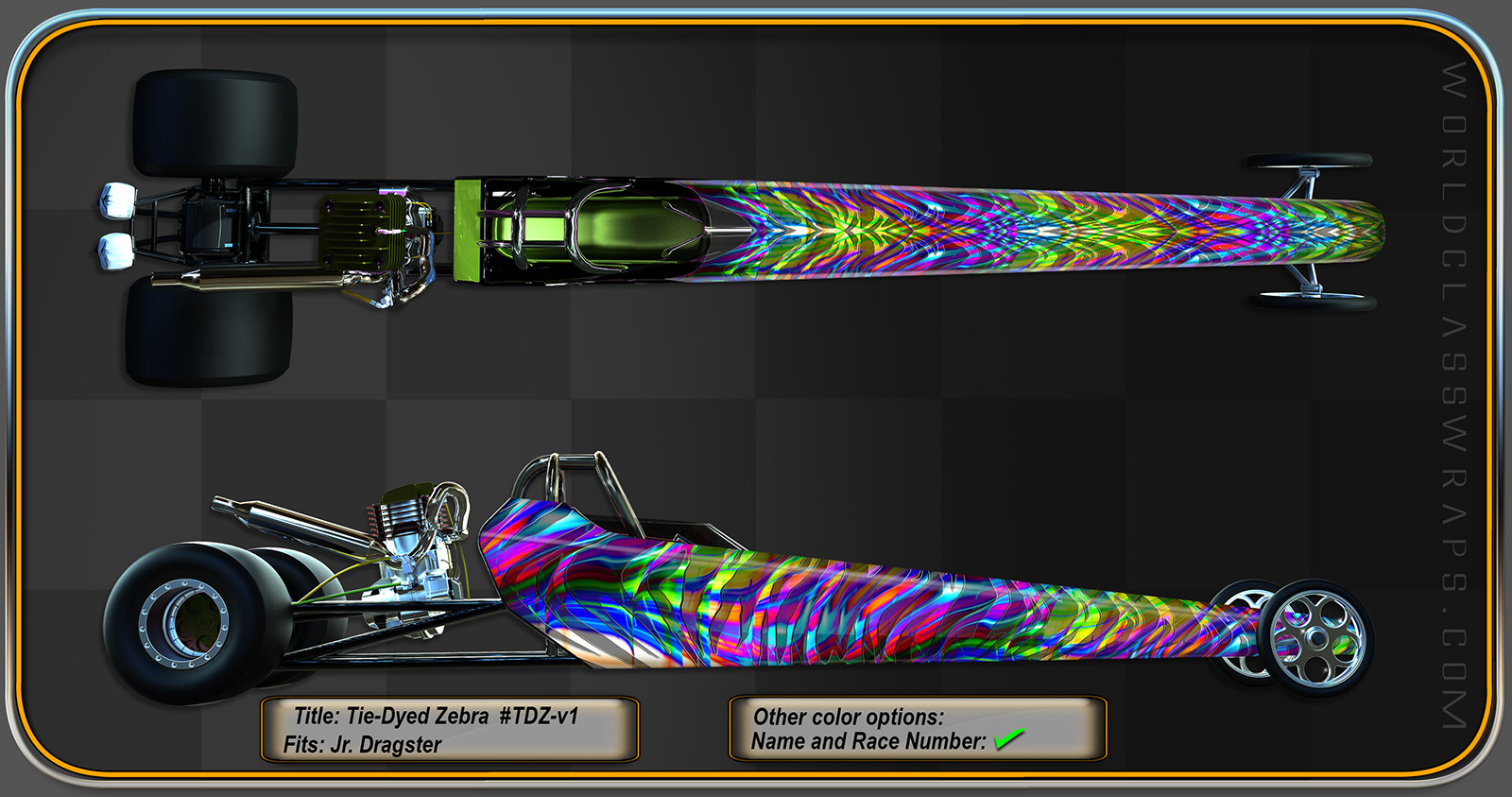 TDWR-KV2 CUSTOM DRAGSTER GRAPHICS WRAP