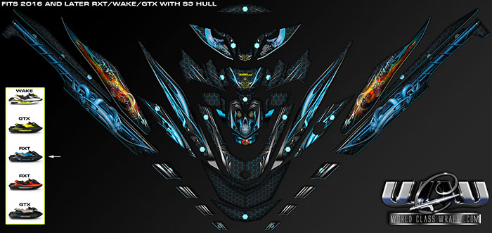 SEADOO RXT/WAKE/GTX Fatal Distraction design