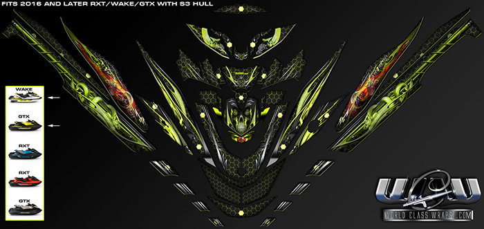 SEADOO RXT/WAKE/GTX Fatal Distraction design