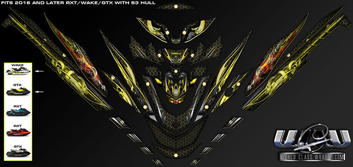 SEADOO RXT/WAKE/GTX Fatal Distraction design