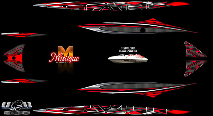 MYSTIQUE RED LIGHT SEADOO SPEEDSTE