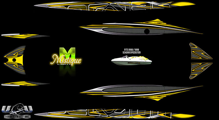 MYSTIQUE YELLOW LIGHT SEADOO SPEEDSTE