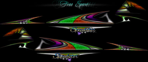 Free Spirit boat graphics