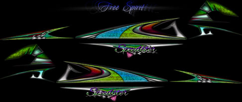 Free Spirit boat graphics