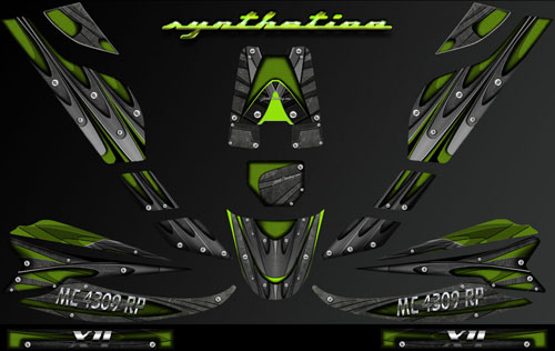 Synthetica green seadoo xp wrap