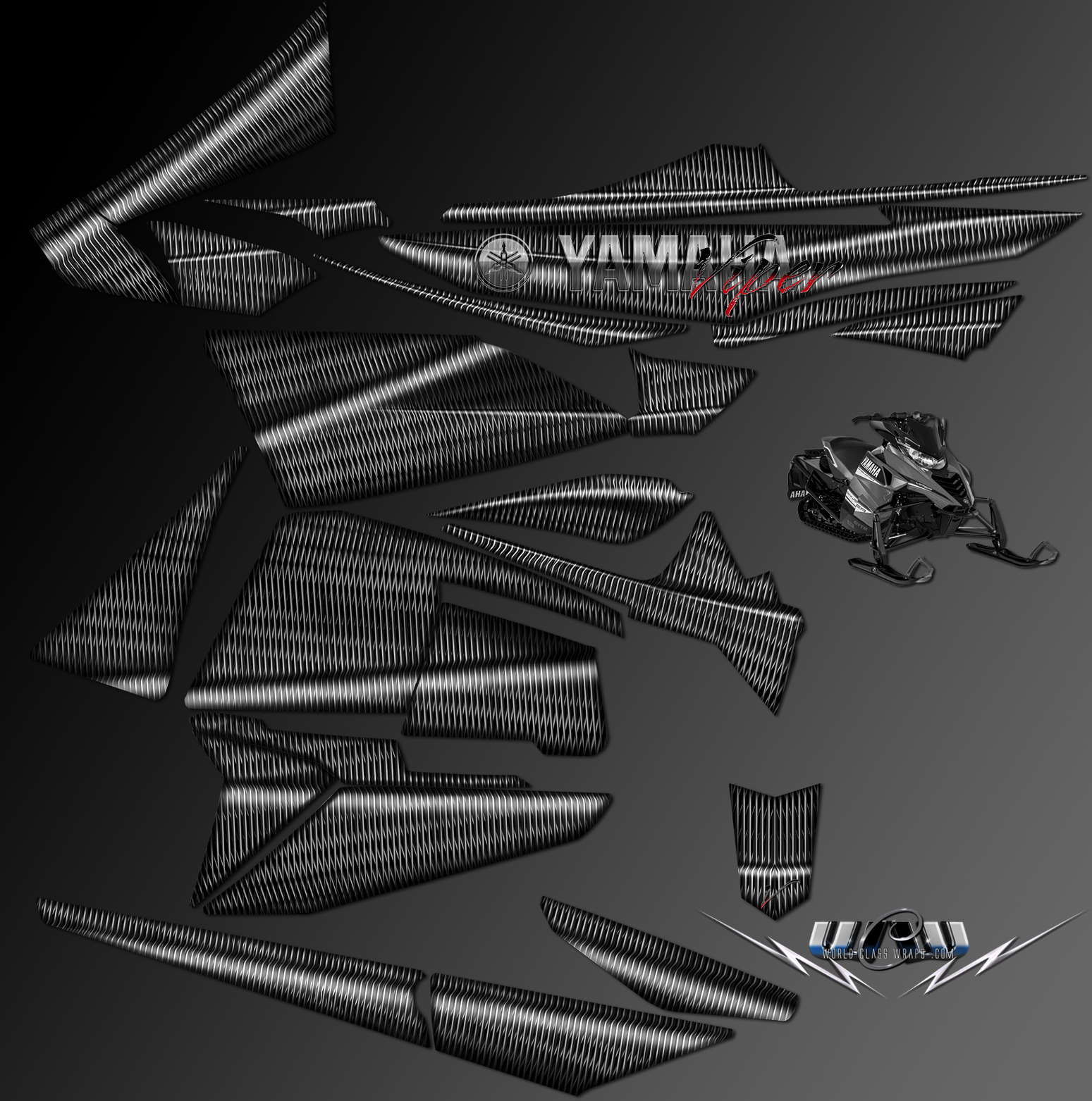 yamaha-snowmobile-wrap-black-white