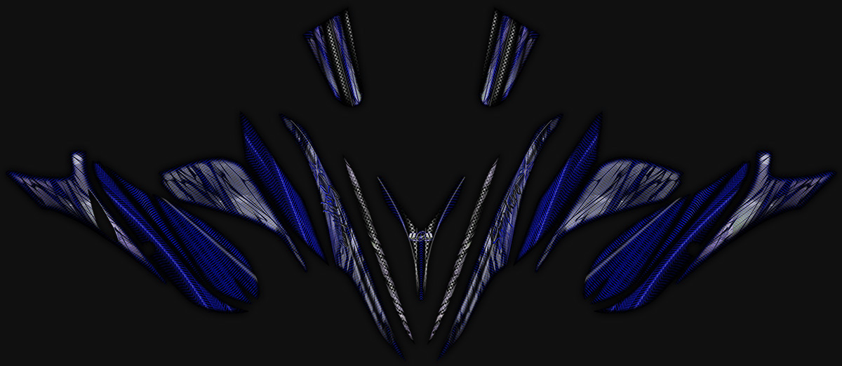 YAMAHA XTX SAPPHIRE SLED WRAP