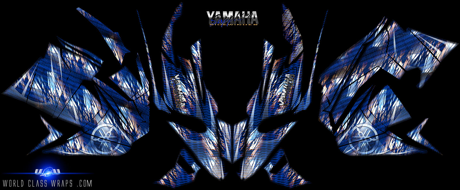 SAPPHIRE BLUE Sled Wrap for Yamaha Sidewinder