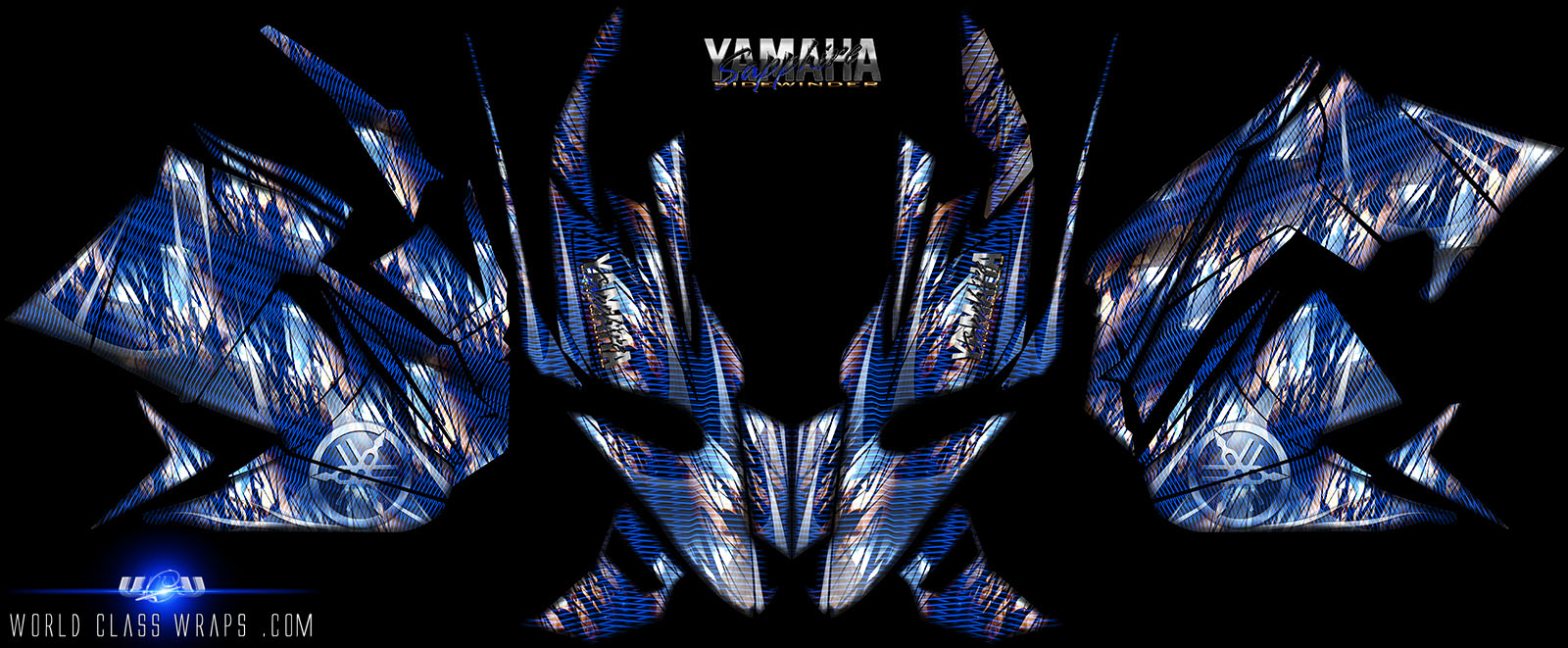 SAPPHIRE BLUE Sled Wrap for Yamaha Sidewinder