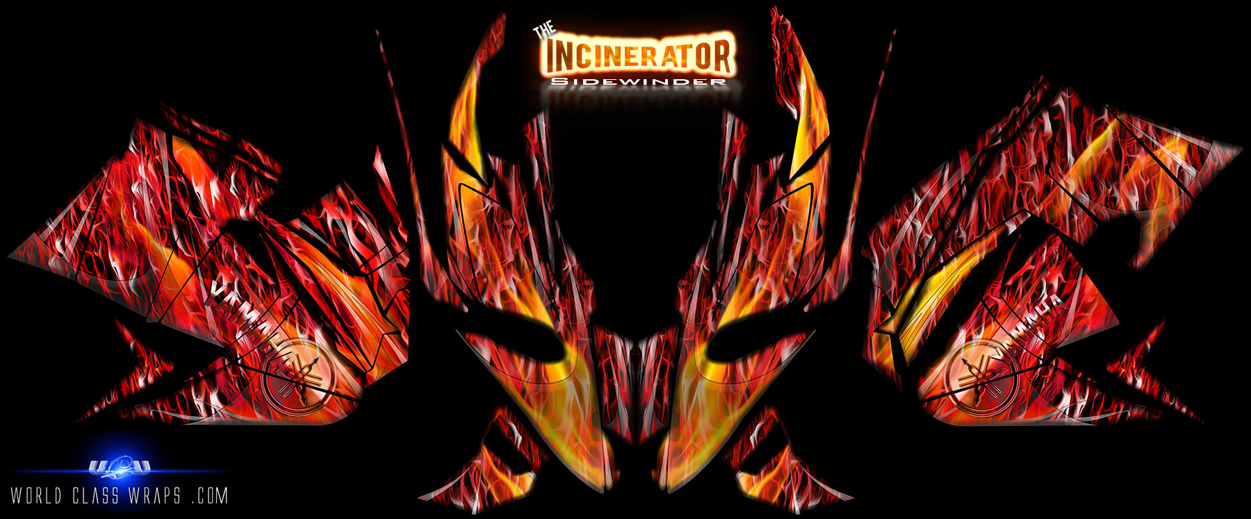 'INCINERATOR' Sled Wrap for Yamaha Sidewinder