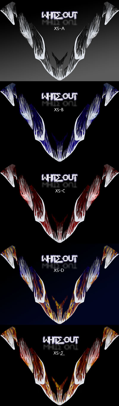 Whiteout series wraps for yamaha Apex