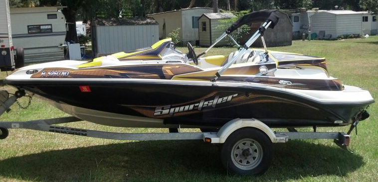 SPORTSTER boat wrap