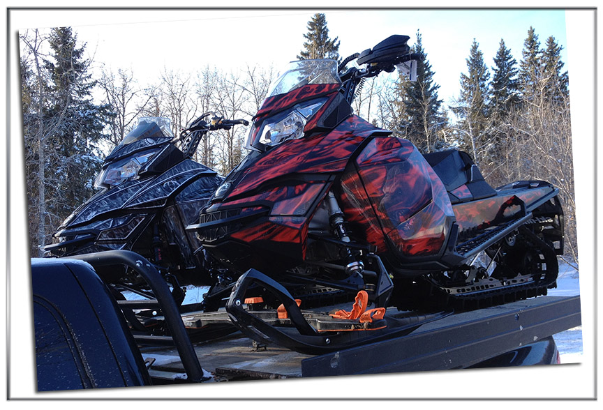 Werewolf themed skidoo graphics