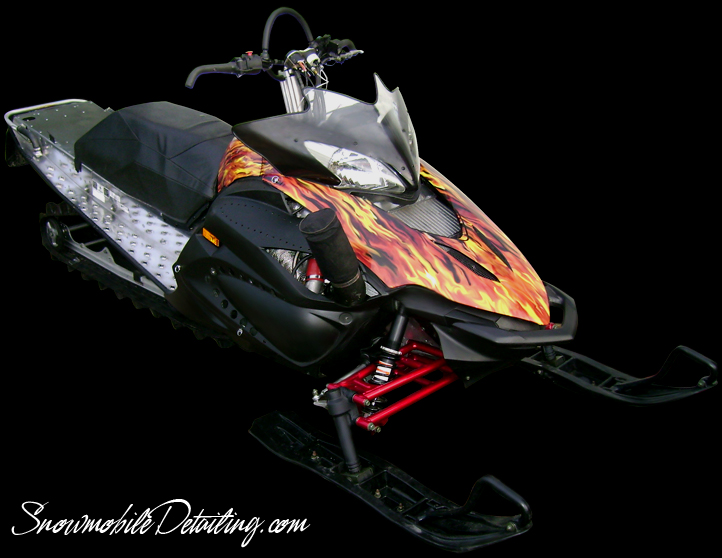 custom flames sled wrap