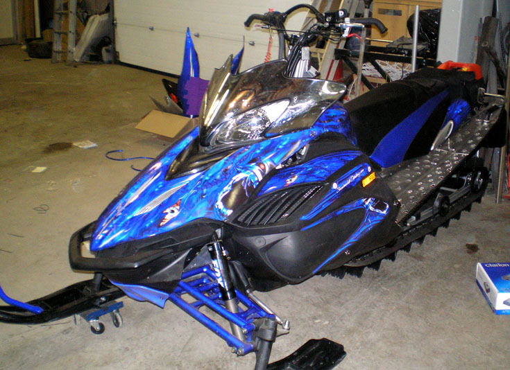 YAMAHA APEX MTX WRAP BLUE