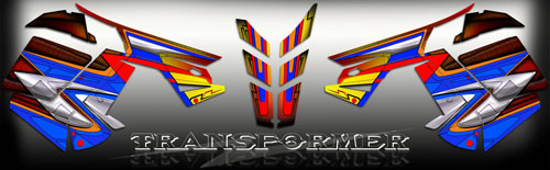Transformers snowmobile Polaris graphics
