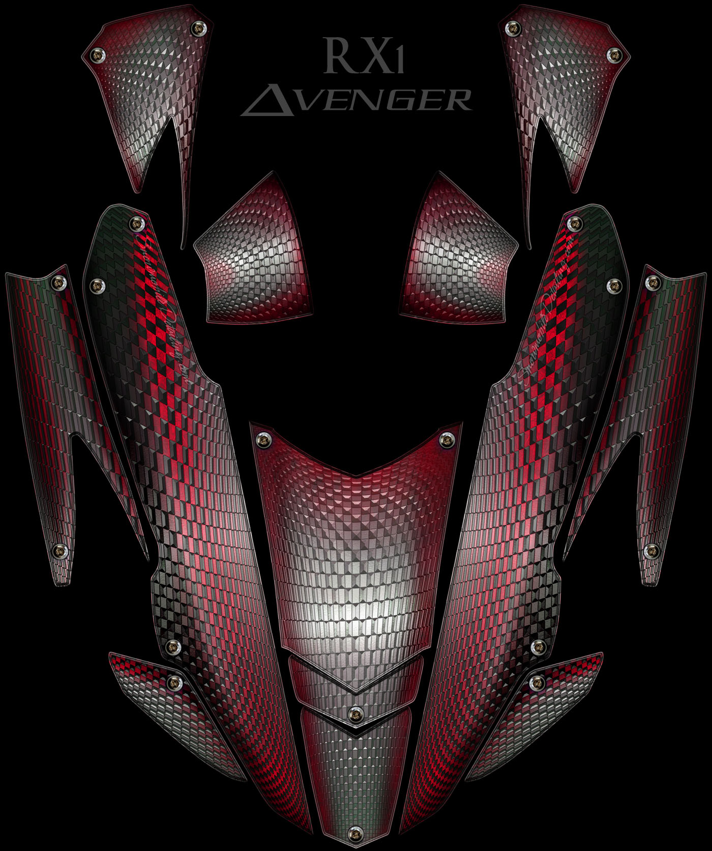 Avenger red RX! sled graphics