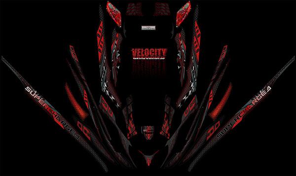 VELOCITY graphics wrap red RXPX